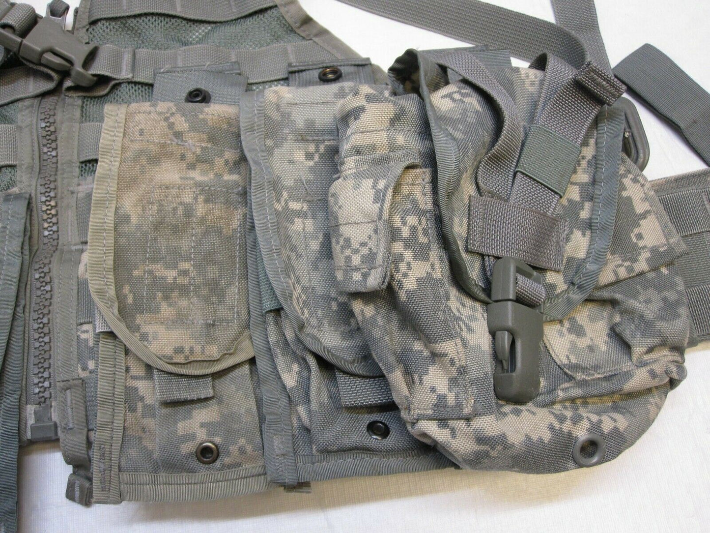 ARMY ACU DIGITAL FLC VEST RIFLEMAN SET FIGHTING LOAD CARRIER LBE LCE W/ POUCHES