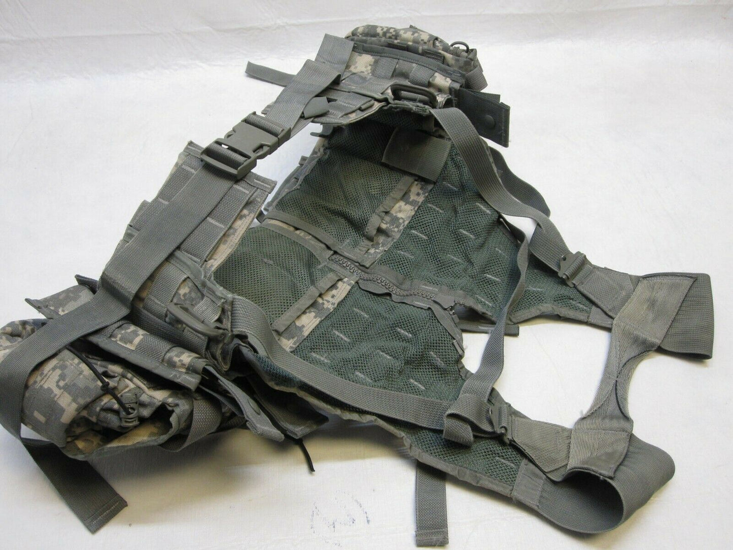 ARMY ACU DIGITAL FLC VEST RIFLEMAN SET FIGHTING LOAD CARRIER LBE LCE W/ POUCHES