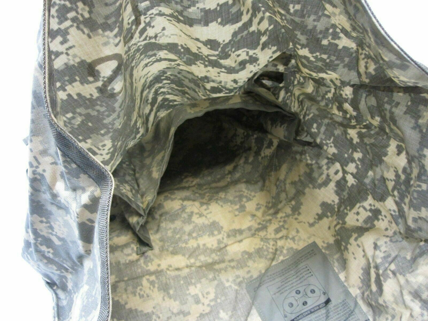 ARMY ACU DIGITAL JSLIST BACKPACK NBC STUFF SACK DUFFLE BAG WATERPROOF (EMPTY)