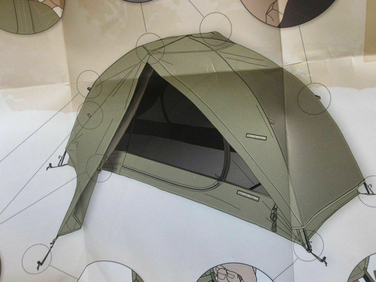 ARMY OCP MULTICAM ONE MAN COMBAT SHELTER LITEFIGHTER 1 BIVOUC BIVY TENT BEDNET