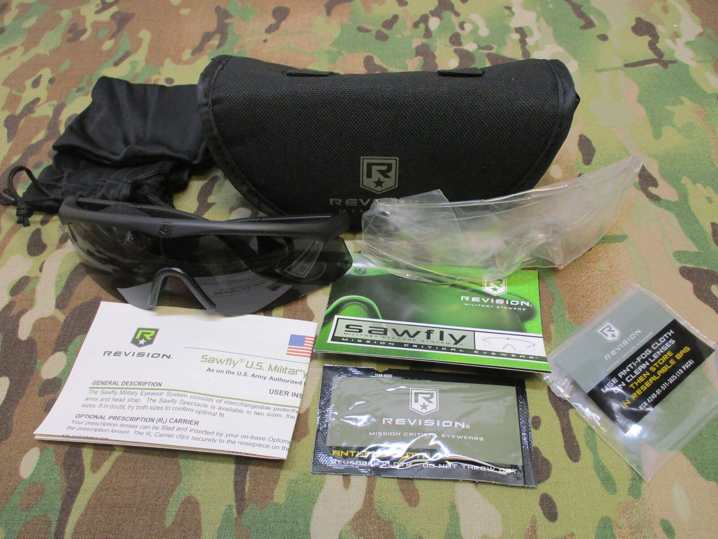 NEW MILITARY EYE PRO REVISION SAWFLY US ARMY SHATTER PROOF SUNGLASSES REGULAR