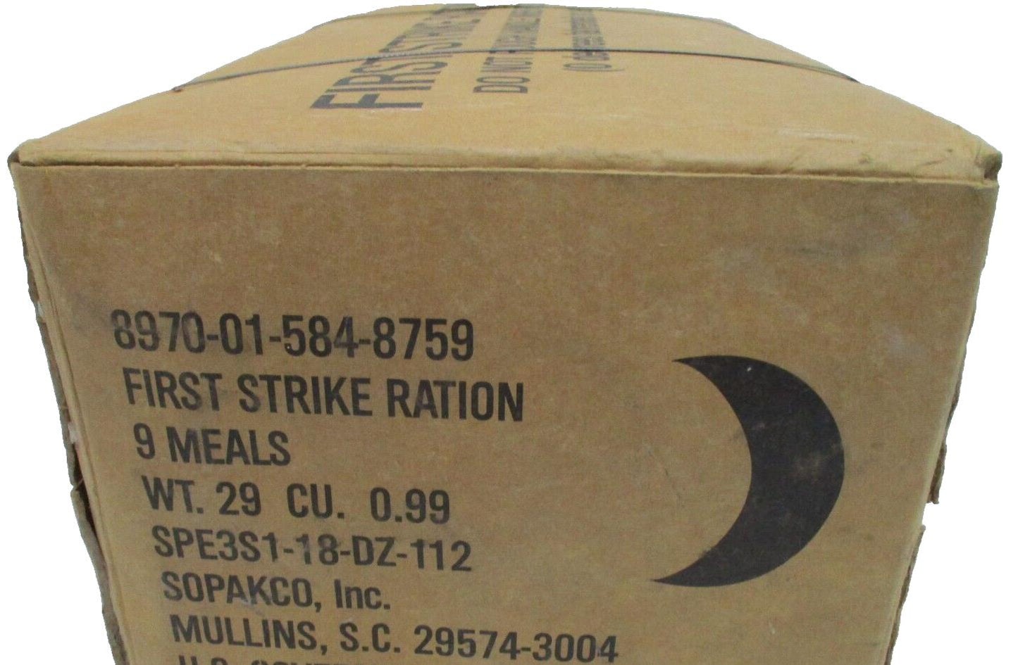 Case First Strike Ration 01/2027 9-24 Hr Meals Sandwich And Snacks No Heaters