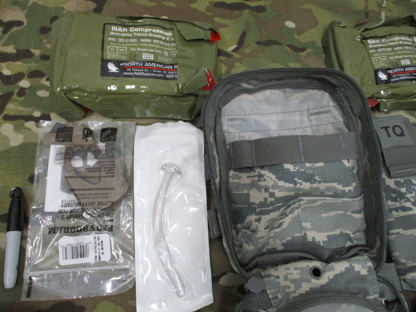 USAF FIRST AID KIT JFAK AIR FORCE CAT TOURNIQUET MEDICAL SUPPLY SET JOINT FORCE