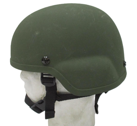 MSA ADVANCED COMBAT HELMET ARMY ACH GREEN LARGE MADE w KEVLAR 8470-01-506-6375