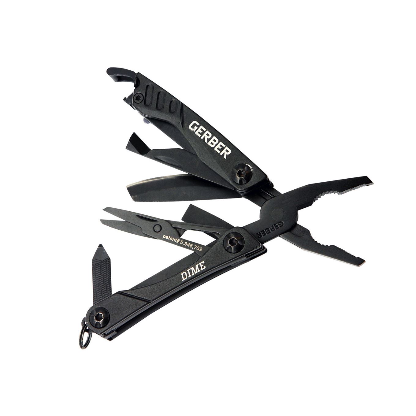 Gerber Mini Multi-Tool Needle Nose Pliers EDC Black Dime